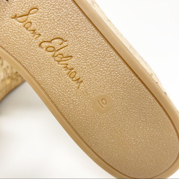 Sam Edelman Regis Leopard Wedge Mule Sandals Sz 10 - Picture 9 of 11